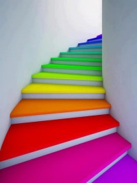 propozycja kolorowych schodów, dla mnie nie do odrzucenia :)