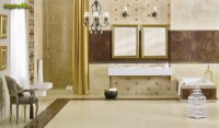 Elegancki salon kąpielowy w stylu pałacowym