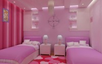różowa sypialnia dla dwóch nastolatek