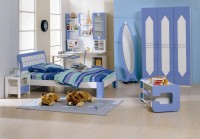 niebieska sypialnia dla dzieci