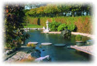 Ogród wodny utrzymany w klimacie ogrodów japońskich – biuro projektowe GORDO STUDIO