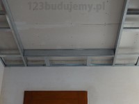 stelaż pod płyty na suficie dwie warstwy dwa poziomy sufitu
