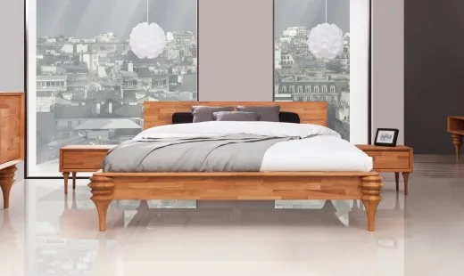 Niezwykle stylowe. Toczone nogi dodają uroku. Dzięki nim mebel stał się designerski. Prostota