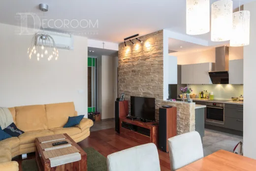 Mieszkanie w stylu nowoczesnym – salon / kuchnia