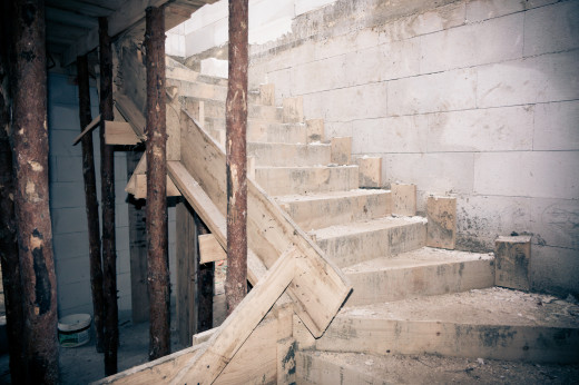 betonowe schodu zabiegowe szalunek