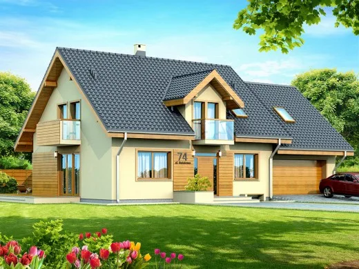 Projekt domu DN KENDRA 2M CE – DOM PC1-28 – gotowy projekt domu