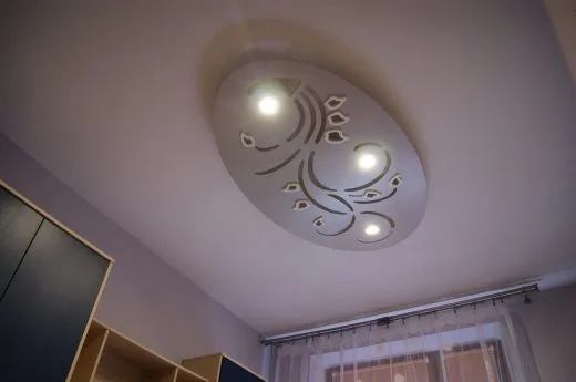 Sufit podwieszany, plafon tkled, lampa wisząca, wymiar 80 x 140 cm