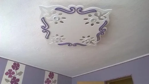 Sufit podwieszany, plafon tkled, lampa wisząca, wymiar 115 x 115 + nakładki 3D pod kolor ścian