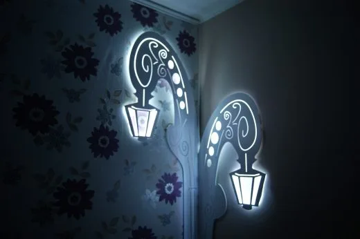 Latarnia Barok 1, 55 x 200 cm – wykonana z płyty mdf + oświetlenie led rgb