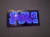 Dekoracja ze stali nierdzewnej firmy RAGGIO podświetlana LED