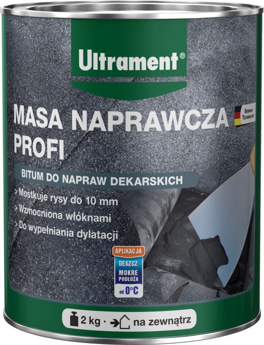MASA NAPRAWCZA PROFI niemieckiej marki Ultrament to gotowa do użycia, nieprzepuszczająca wody, w ...