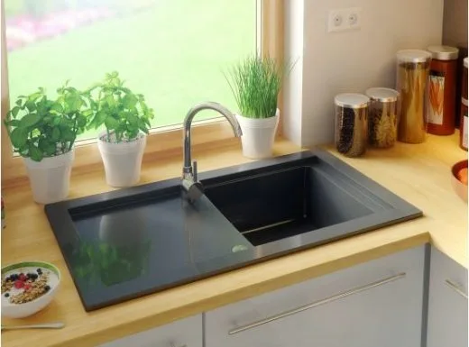 Zlewozmywak Granitowy, czyli moim zdaniem must-have w każdej kuchni. Ceramiczne nie nadają takie ...