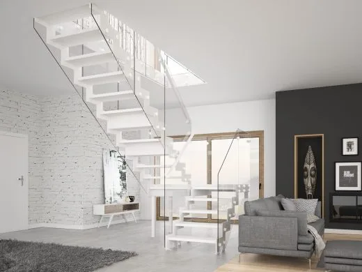 Rintal Polska, schody Monolama z balustradą Szkło tafla