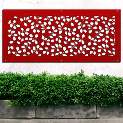 Panel ażurowy z metalu do ogrodu. Dekoracyjny panel ogrodowy, ścienny. Stal ocynkowana 3mm malow ...