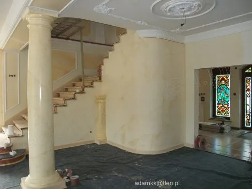 Stiuki piękne 3D marmoryzowane porcelanowe,marmurowe,alabastrowe.Adamkk Dawne i nowe techniki