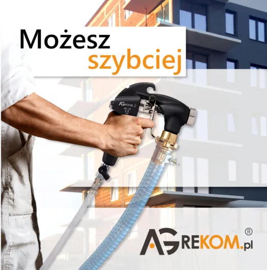 Pracuj szybciej! Pracuj wydajniej! Agregat tynkarski do natrysku tynków elewacyjnych pozwala